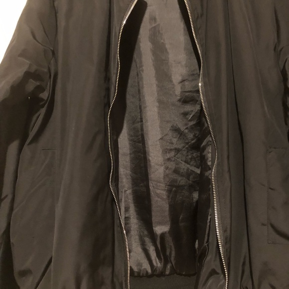 Black Bomber Jacket - Picture 2 of 5